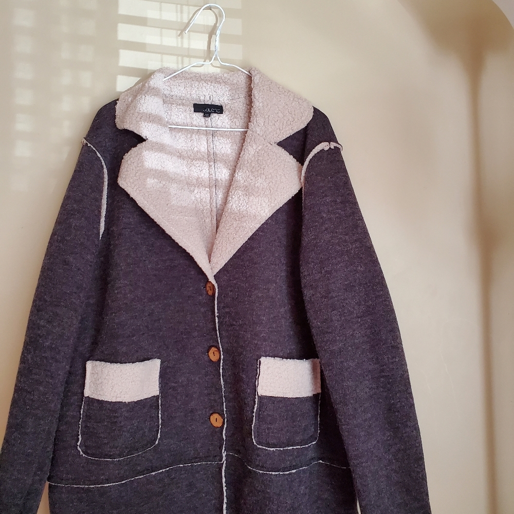 Asoph sherpa blend wool coat
